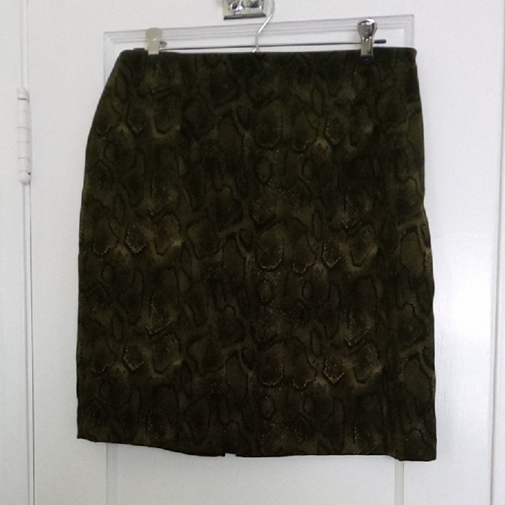 Karen Scott Green Pencil Skirt Knee-Length Cocktail